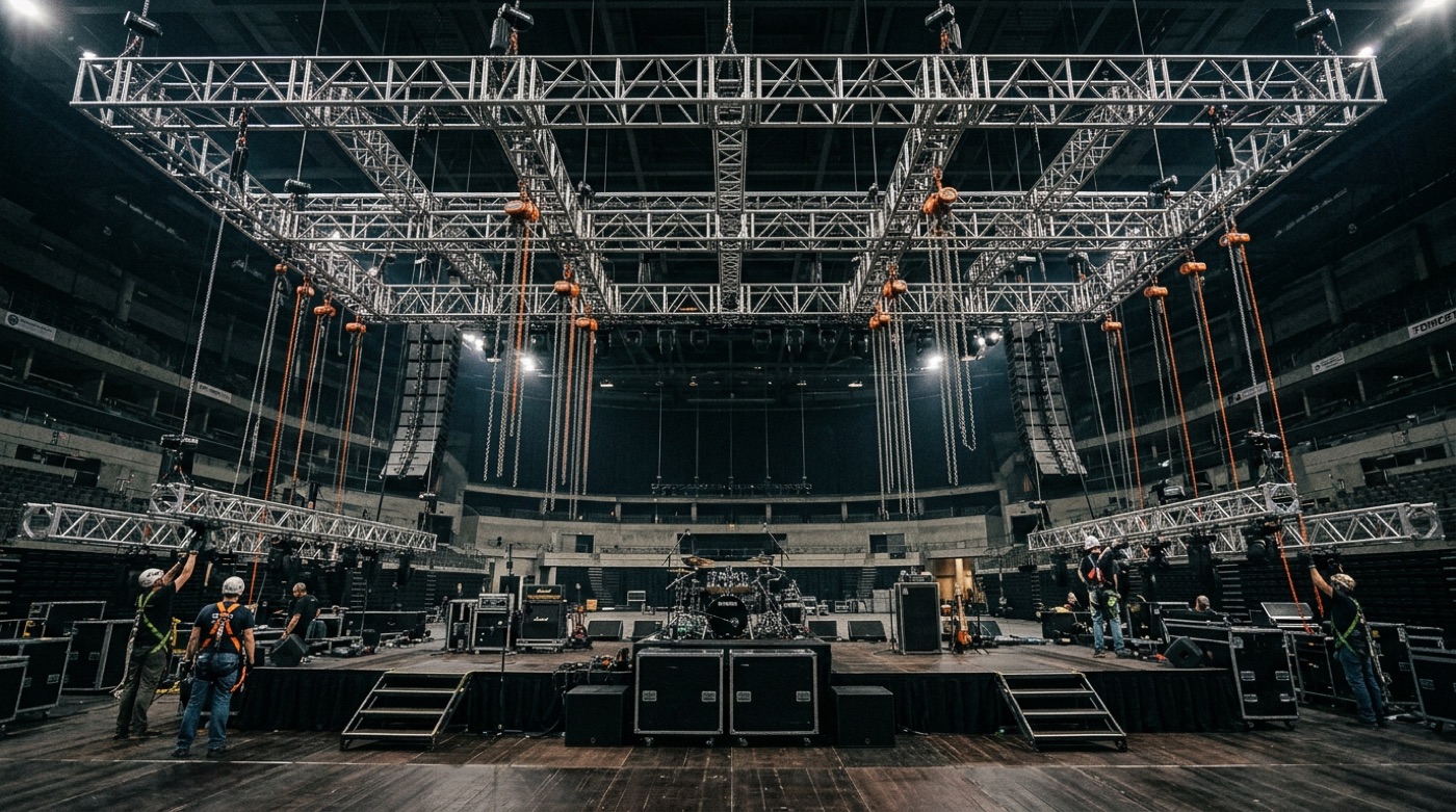 Heavy-Duty Box Truss Rigging Grid